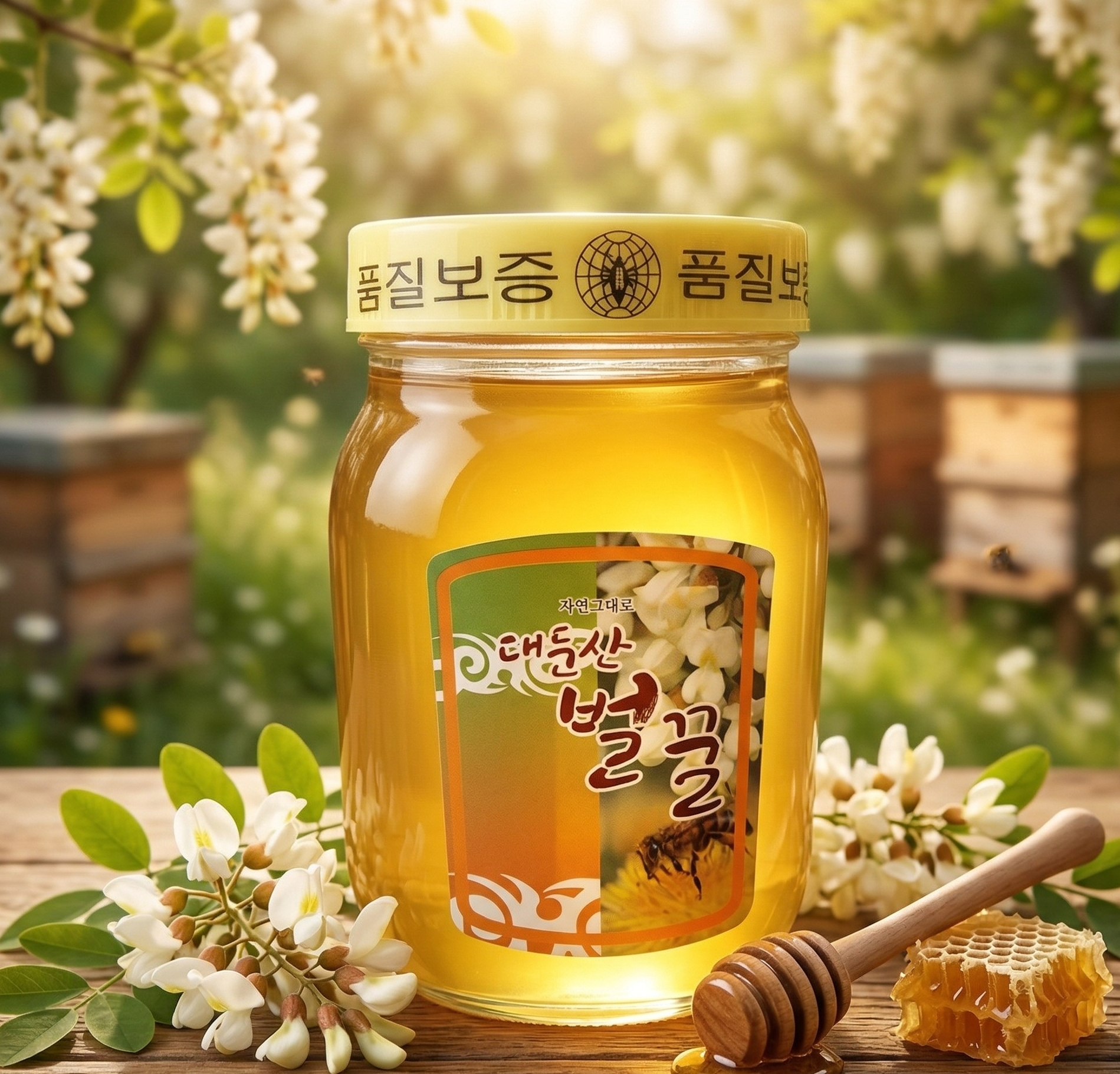 면역부자 아카시아꿀 1.2kg 2.4kg 단품