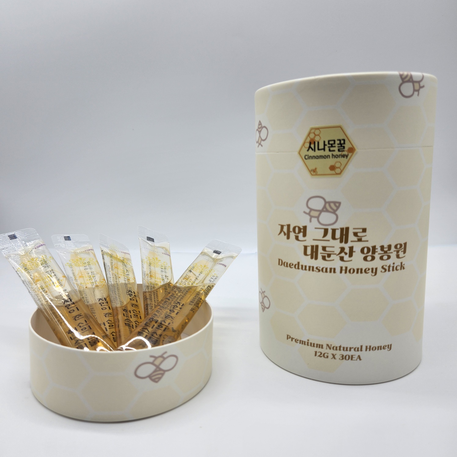 꿀스틱 국내산 자연 시나몬 벌꿀 12g 30개 선물세트